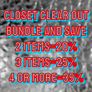 Everything in the closet included.